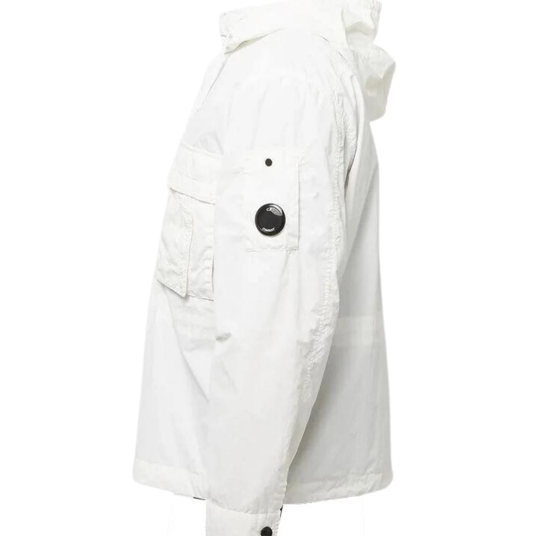 C.P. Company Flat Nylon White Overshirt Jacket C.P. Company