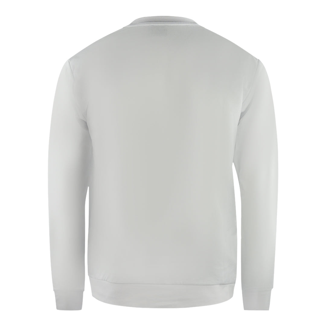 EA7 Box Logo White Sweatshirt - XKX LONDON