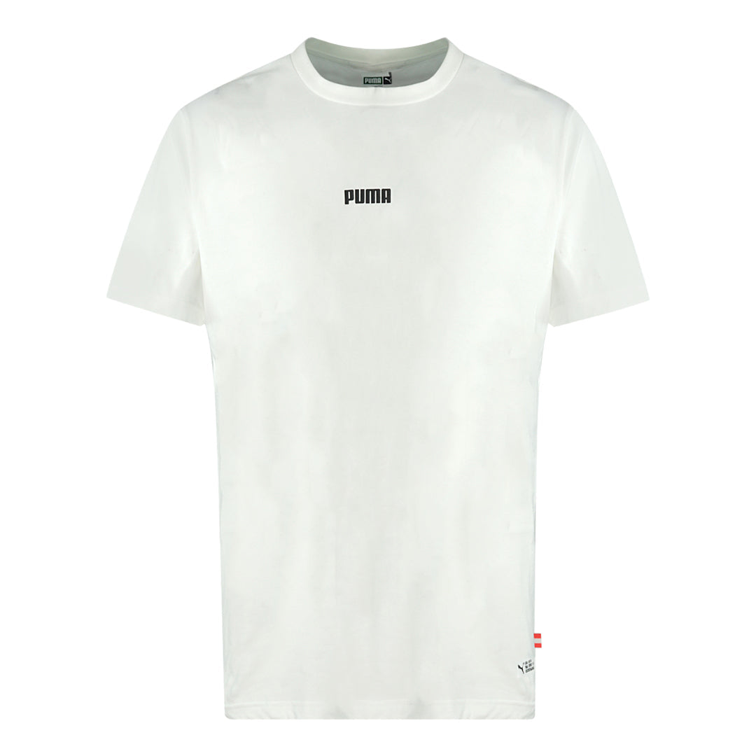 Puma 91074 Logo White T-Shirt Puma