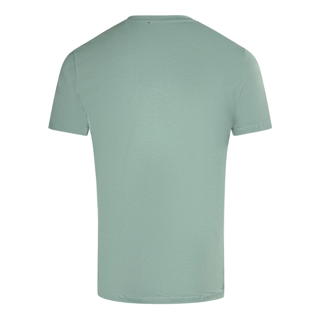 Balmain Brand Embossed Logo Green T-Shirt Balmain