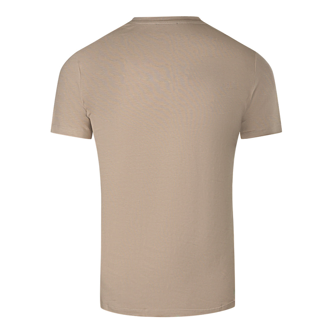 Balmain Brand Embossed Logo Sand T-Shirt
