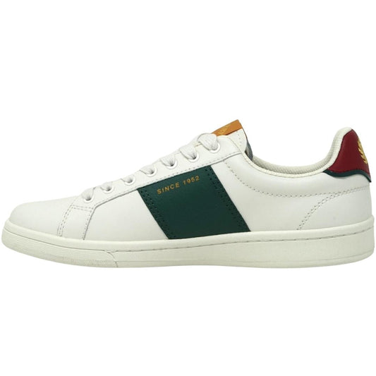Fred Perry B1257 254 White Leather Trainers Fred Perry