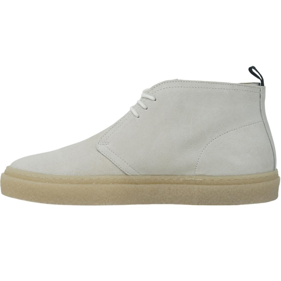 Fred Perry White Hawley Suede Boot - XKX LONDON