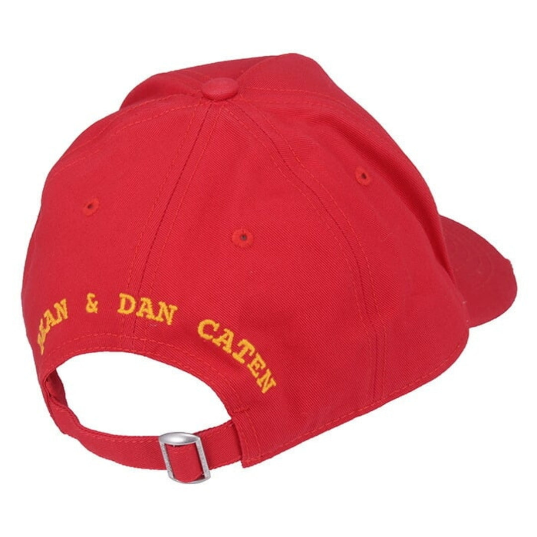 Dsquared2 Embroidered I Love D2 Red Cap Dsquared2