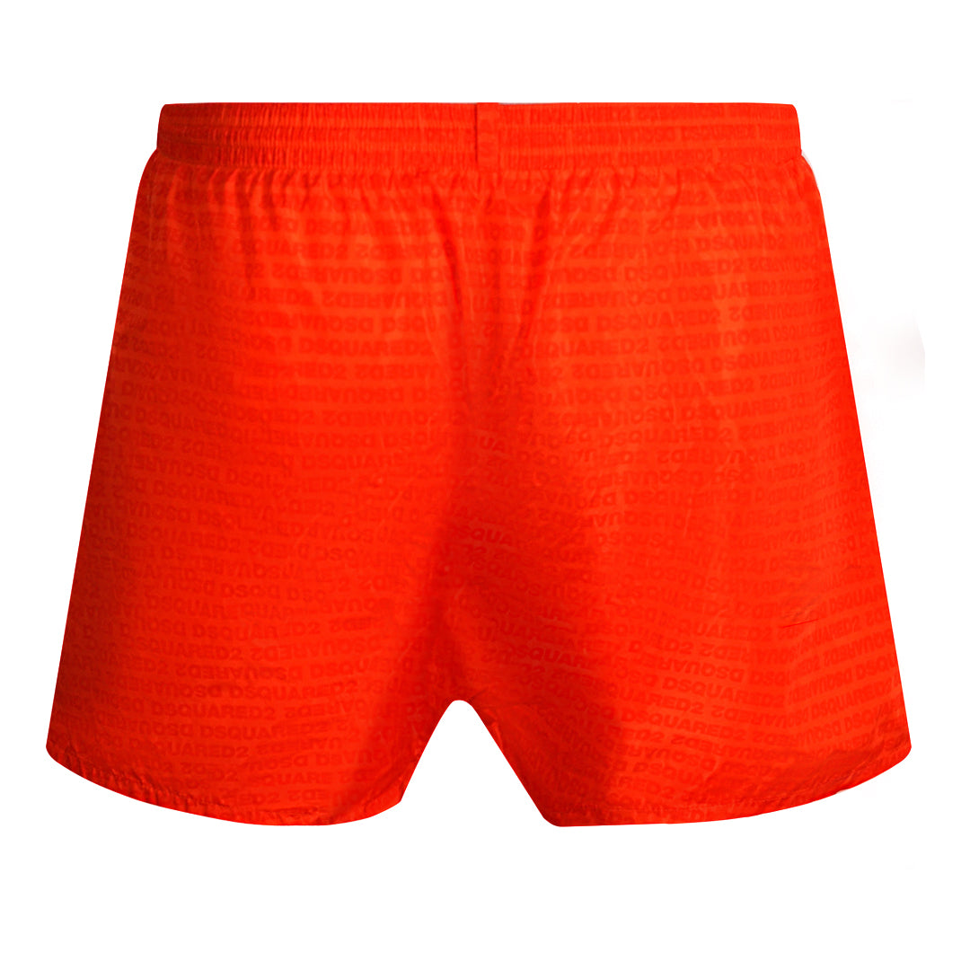 Dsquared2 All-over Design Red Swim Shorts Dsquared2
