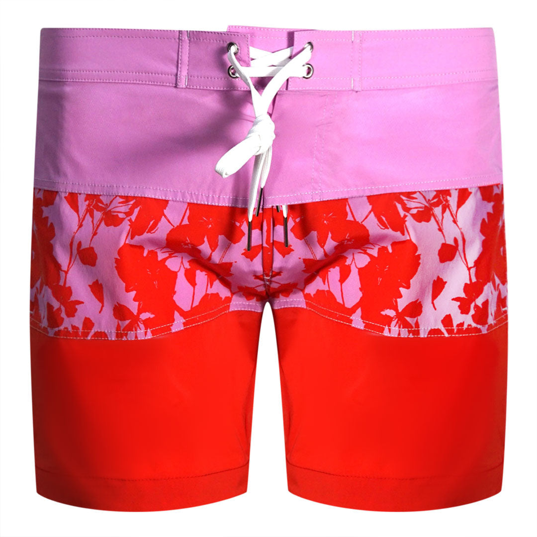 Dsquared2 Floral Design Pink Swim Shorts Dsquared2