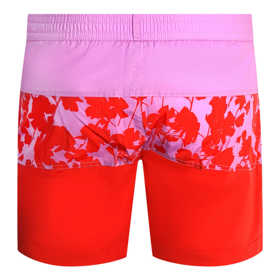 Dsquared2 Floral Design Pink Swim Shorts Dsquared2