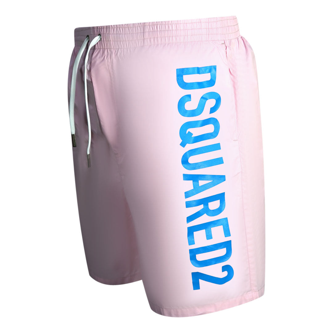Dsquared2 Large Logo Pink Swim Shorts Dsquared2