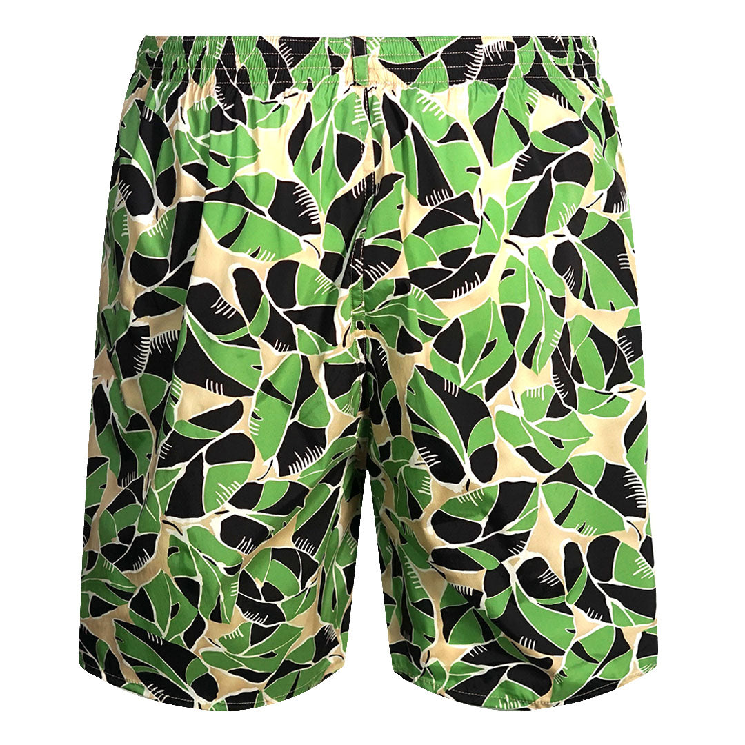 Dsquared2 Leaf Design Green Swim Shorts Dsquared2