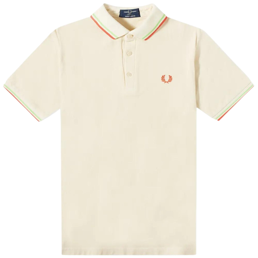 Fred Perry Mens M102 P57 Polo Shirt Beige - XKX LONDON