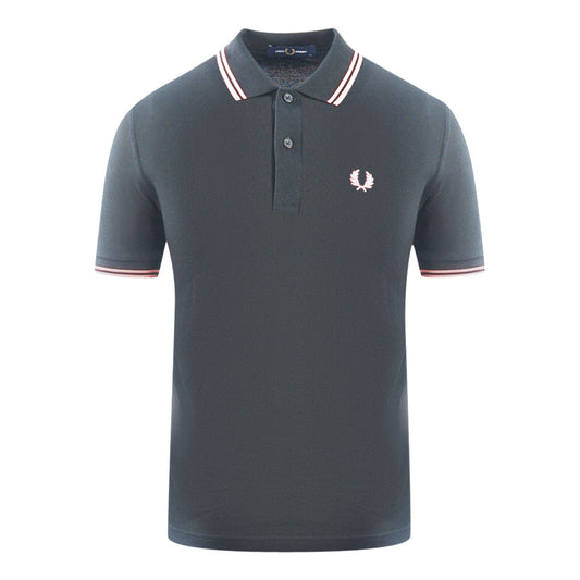 Fred Perry Twin Tipped M3600 P75 Black Polo Shirt - XKX LONDON