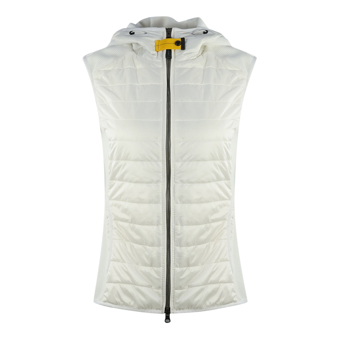 Parajumpers Nicky Off White Hooded Gilet Parajumpers
