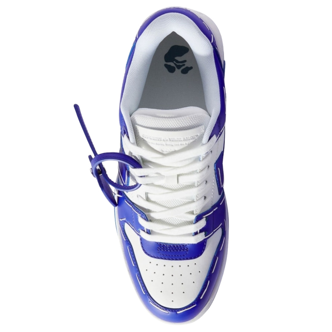 Off-White Out Of Office Blue Leather Sneakers