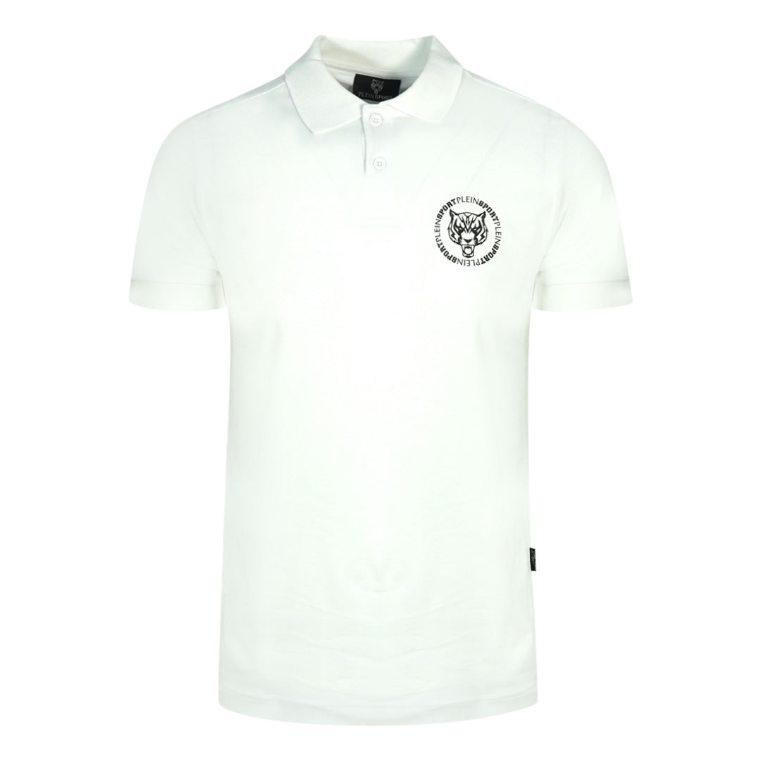 Plein Sport Circle Chest Logo White Polo Shirt Philipp Plein Sport