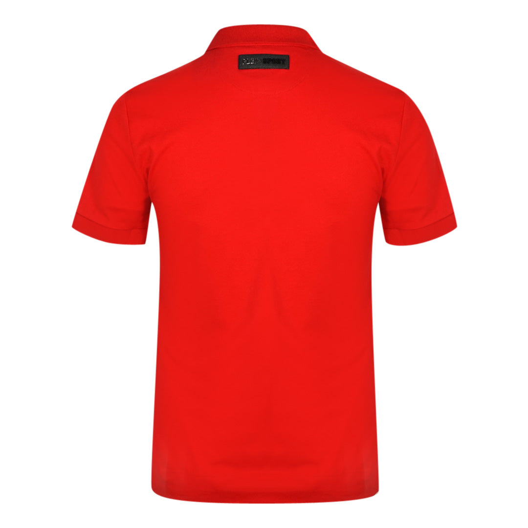 Plein Sport Circle Chest Logo Red Polo Shirt Philipp Plein Sport