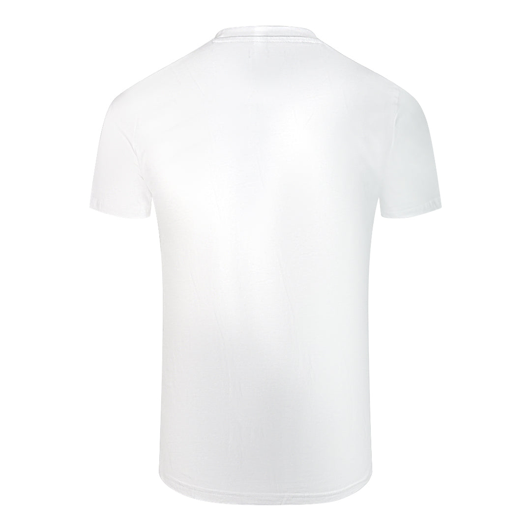 Cavalli Class Diamond Window Of Tiger Design White T-Shirt