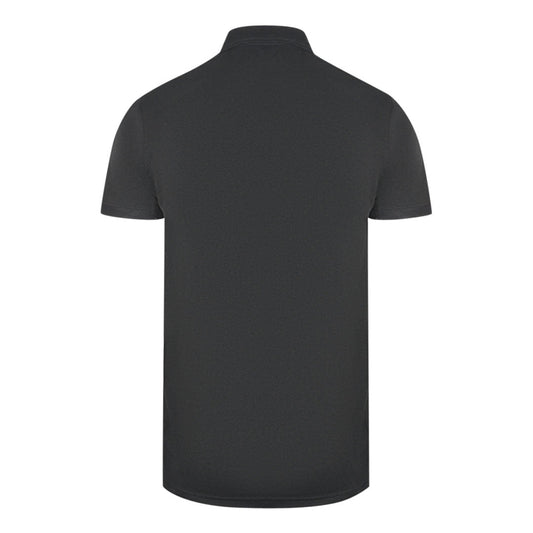 Cavalli Class Patch Logo Black Polo Shirt