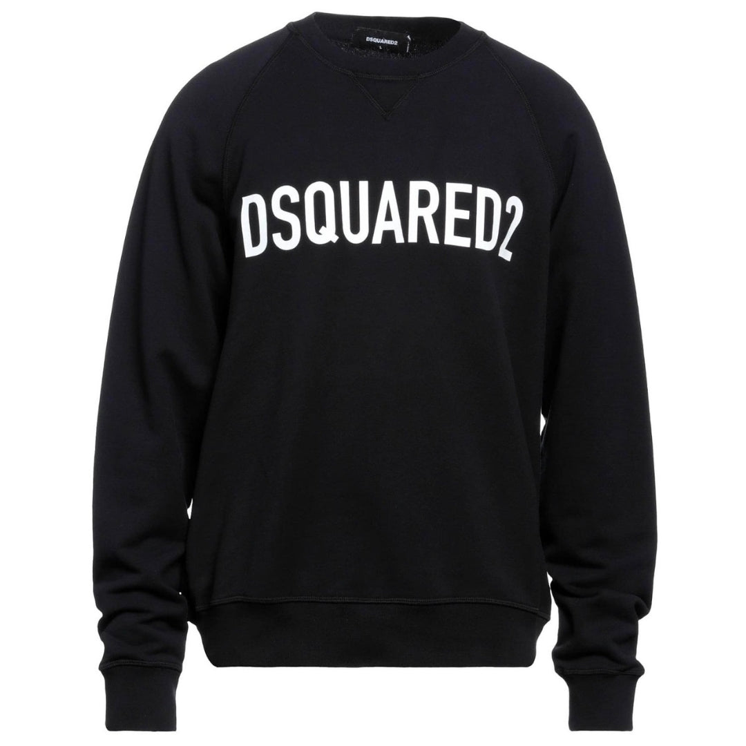 Dsquared2 Classic Logo Raglan Fit Logo Black Sweater Dsquared2