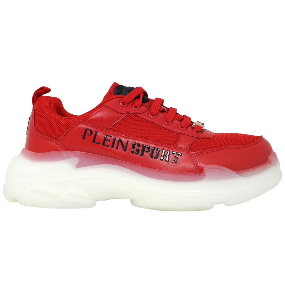 Plein Sport Brand Logo Red Sneakers Plein Sport