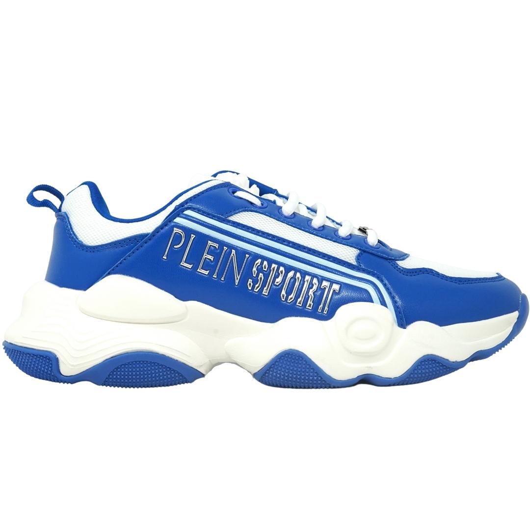 Plein Sport Bold Brand Logo Blue Sneakers Plein Sport