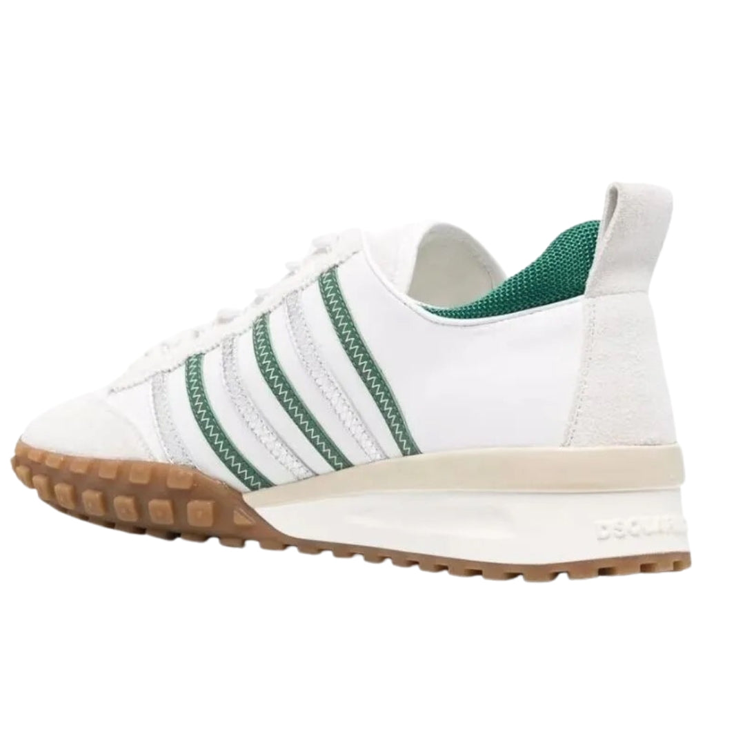 Dsquared2 Green Striped White Sneakers Dsquared2