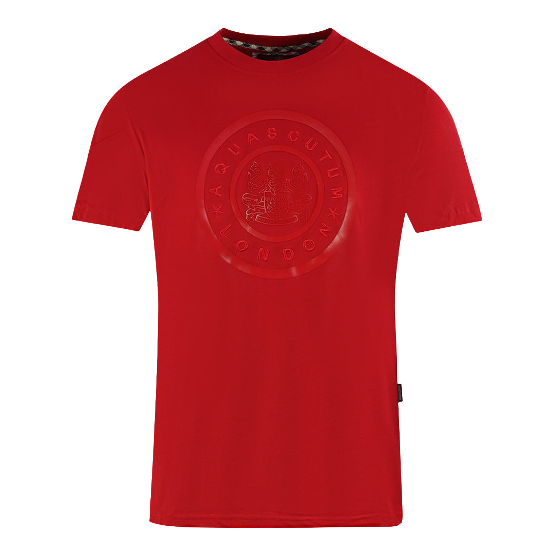 Aquascutum London Circle Logo Red T-Shirt