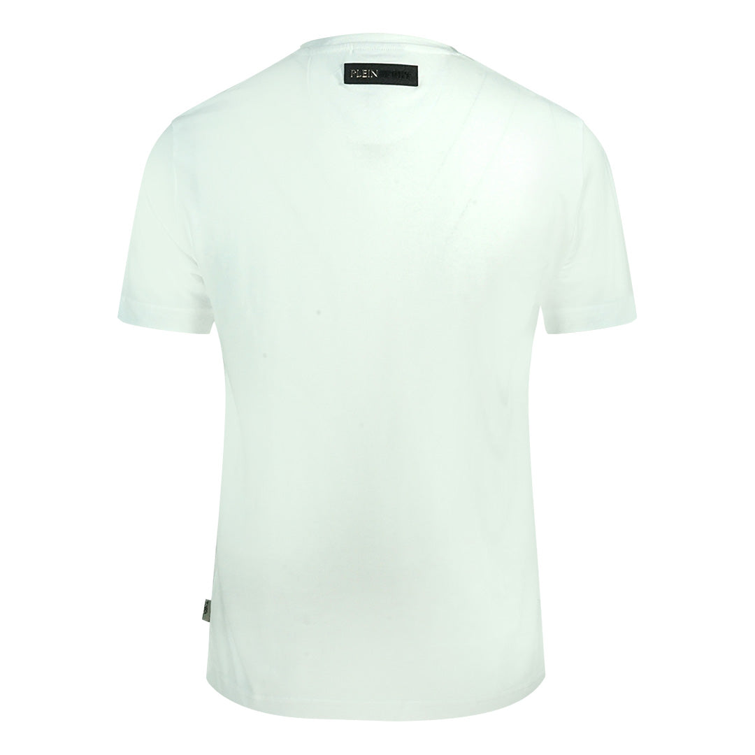 Plein Sport Tiger Side Logo White T-Shirt - XKX LONDON