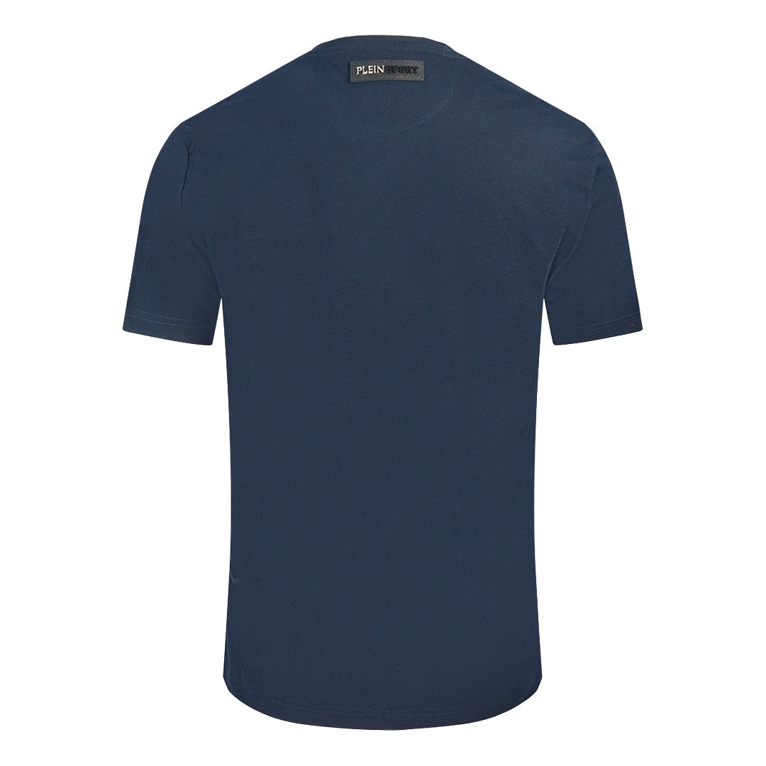 Plein Sport Tiger Side Logo Navy Blue T-Shirt Philipp Plein Sport