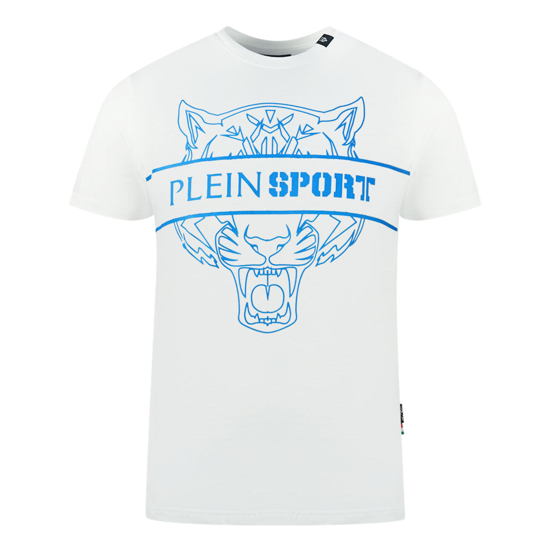 Plein Sport Tigerhead Bold Logo White T-Shirt Plein Sport