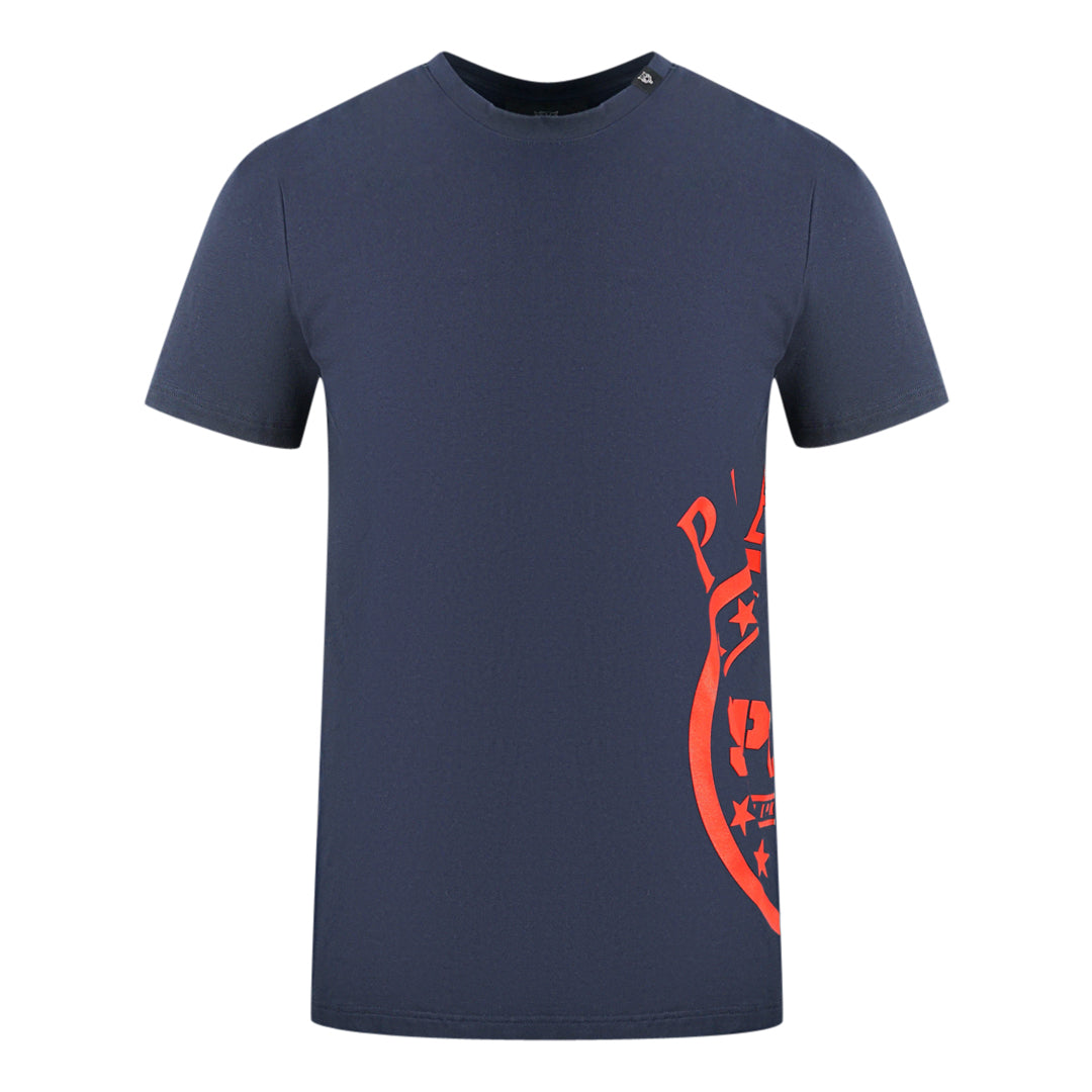 Plein Sport Side Logo Navy Blue T-Shirt