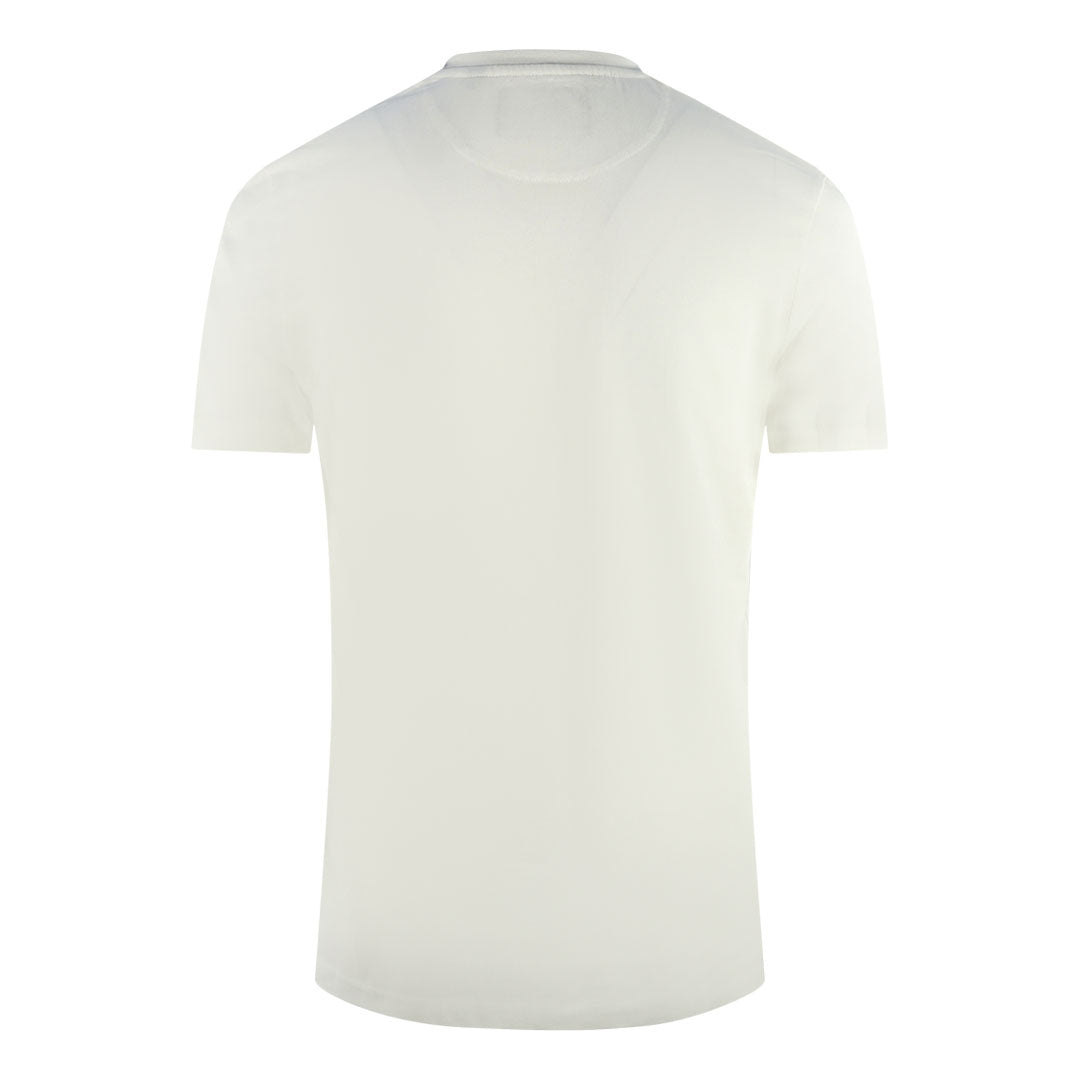 Lyle & Scott Brand Logo Off White V-Neck T-Shirt Lyle & Scott