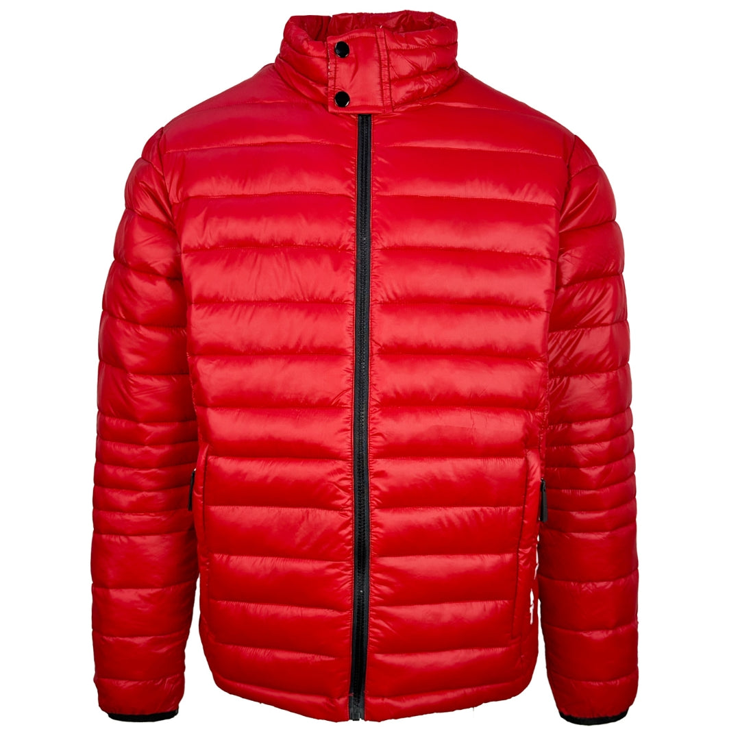 Plein Sport Plain Padded Red Jacket - XKX LONDON