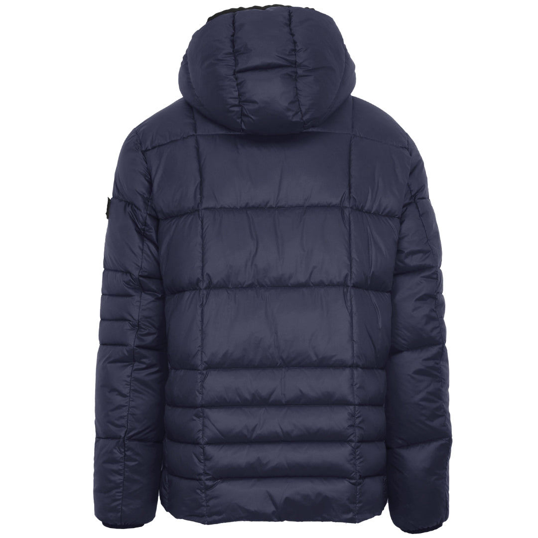 Plein Sport Small Circle Logo Quilted Navy Blue Jacket - XKX LONDON