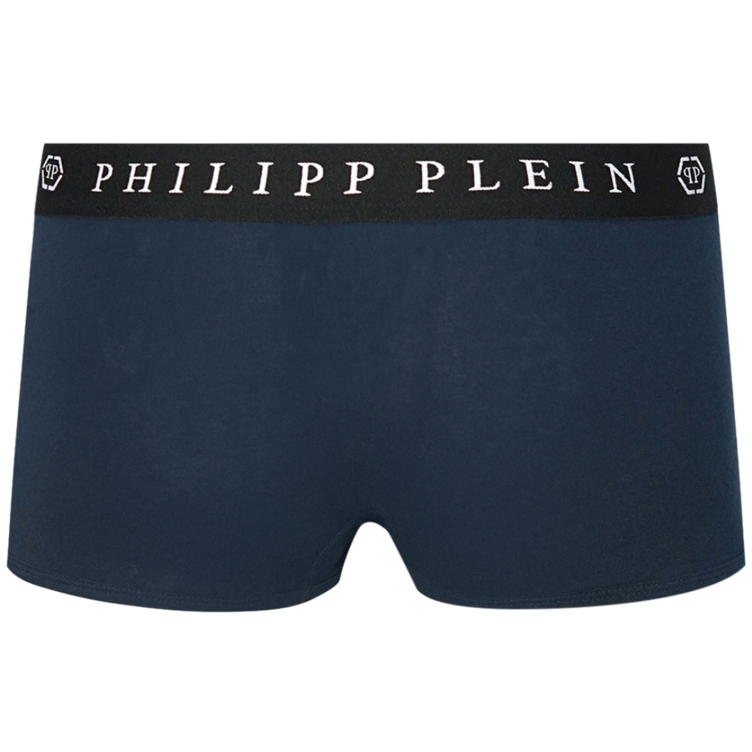 Philipp Plein Skull Logo Navy Blue Boxer Shorts Two Pack Philipp Plein