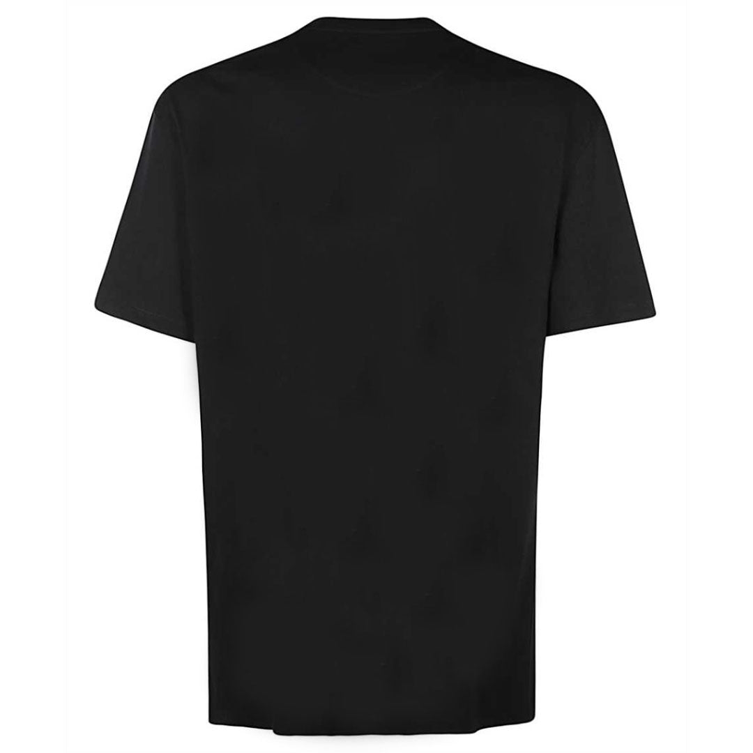 Valentino White Bold VLTN Print Logo Black T-Shirt