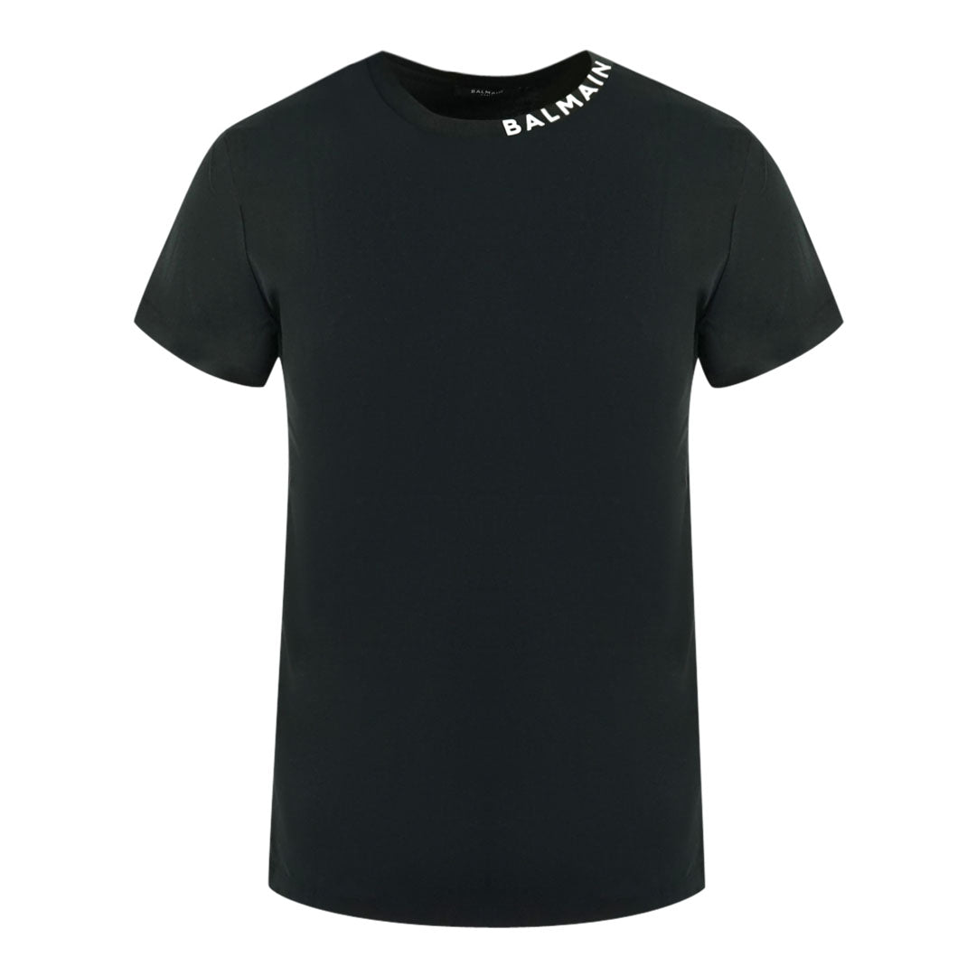 Balmain WH1EF006 B129EAB Black T-Shirt Balmain