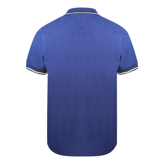 Moschino Tipped Collar Blue Polo Shirt