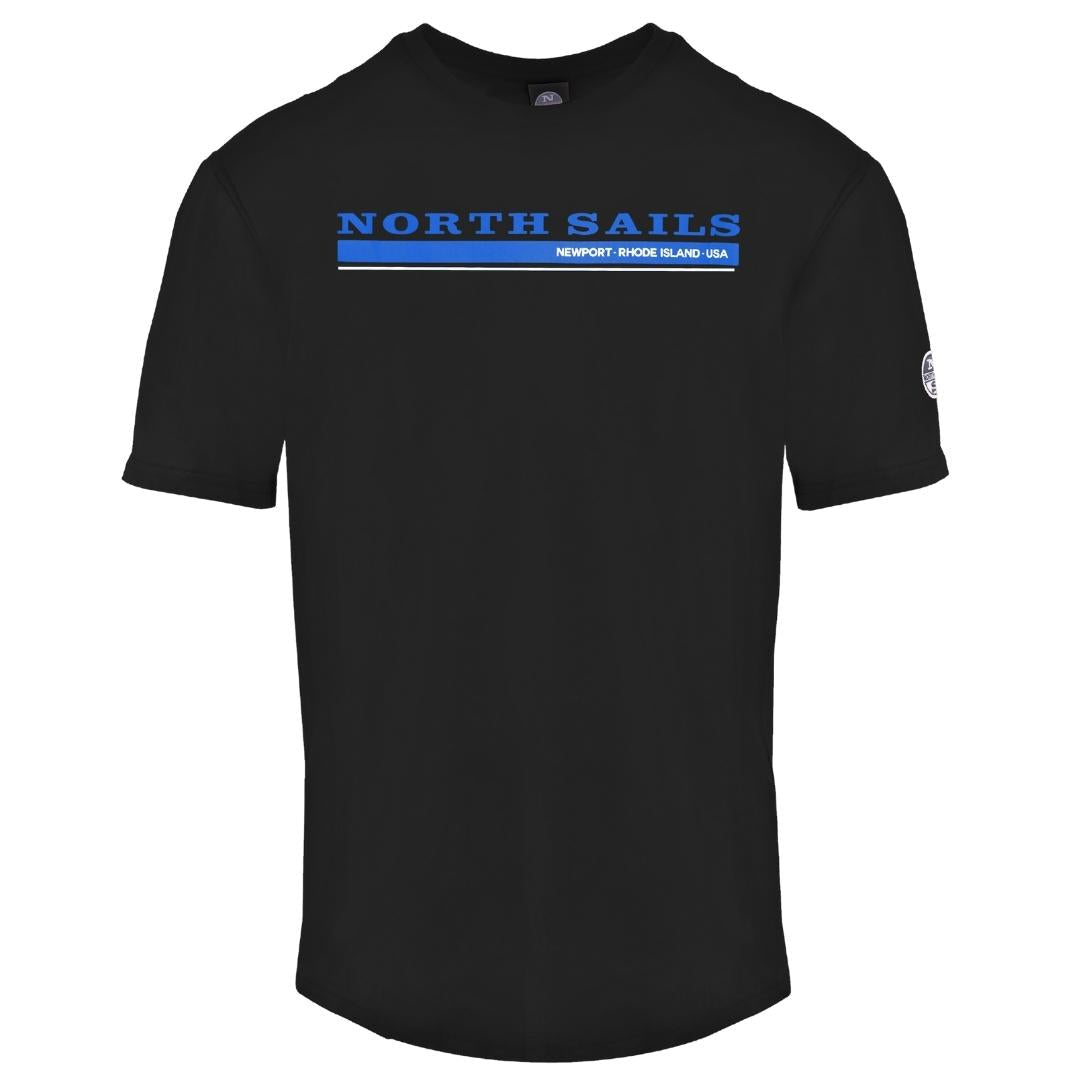 North Sails Newport Logo Black T-Shirt