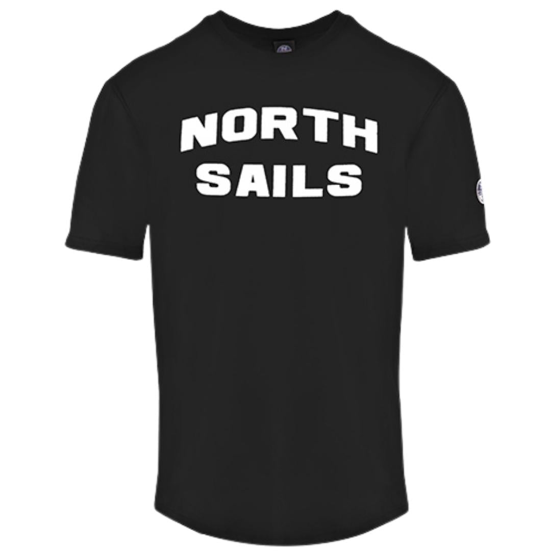 North Sails Block Brand Logo Black T-Shirt