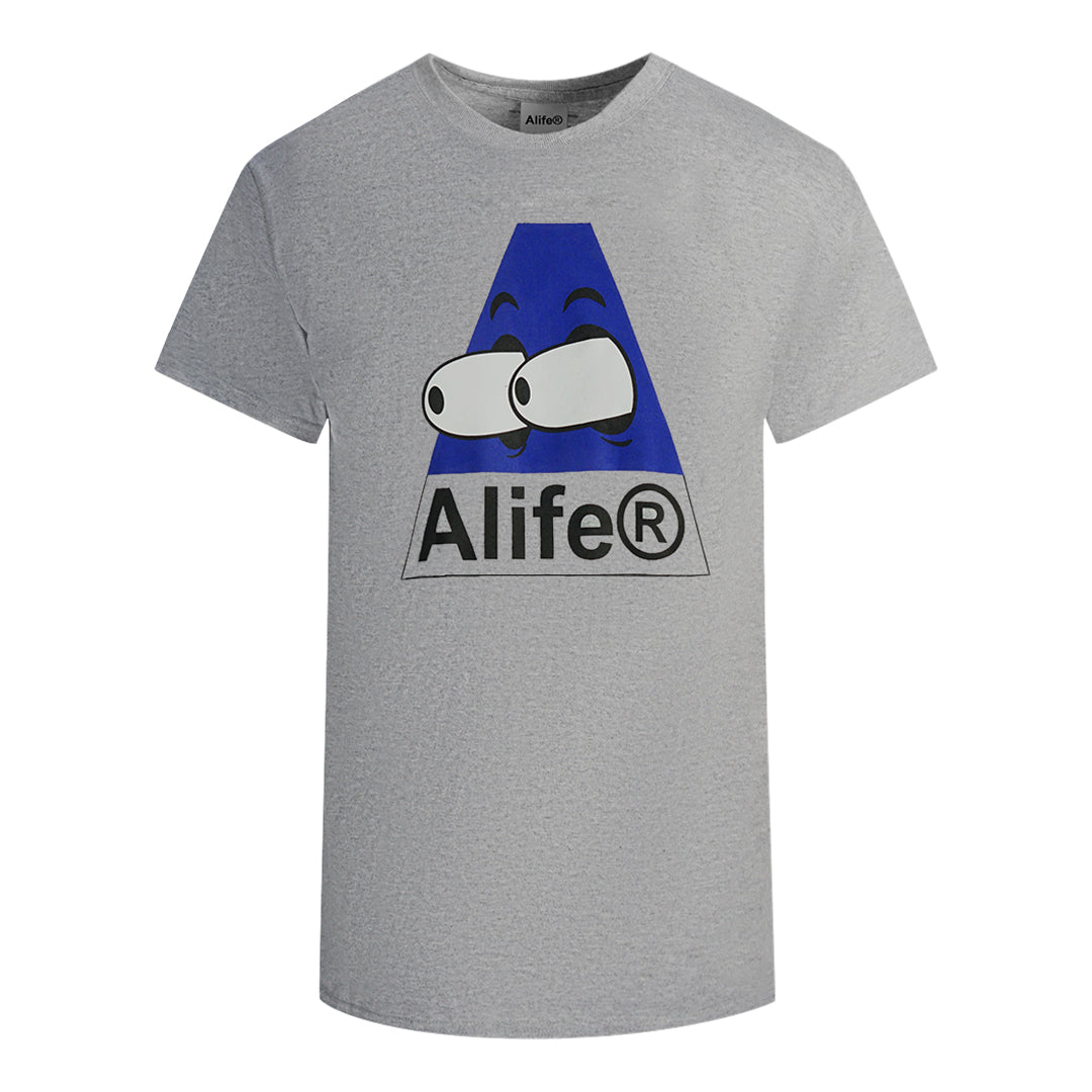Alife Bugged Out Logo Heather Grey T-Shirt - XKX LONDON