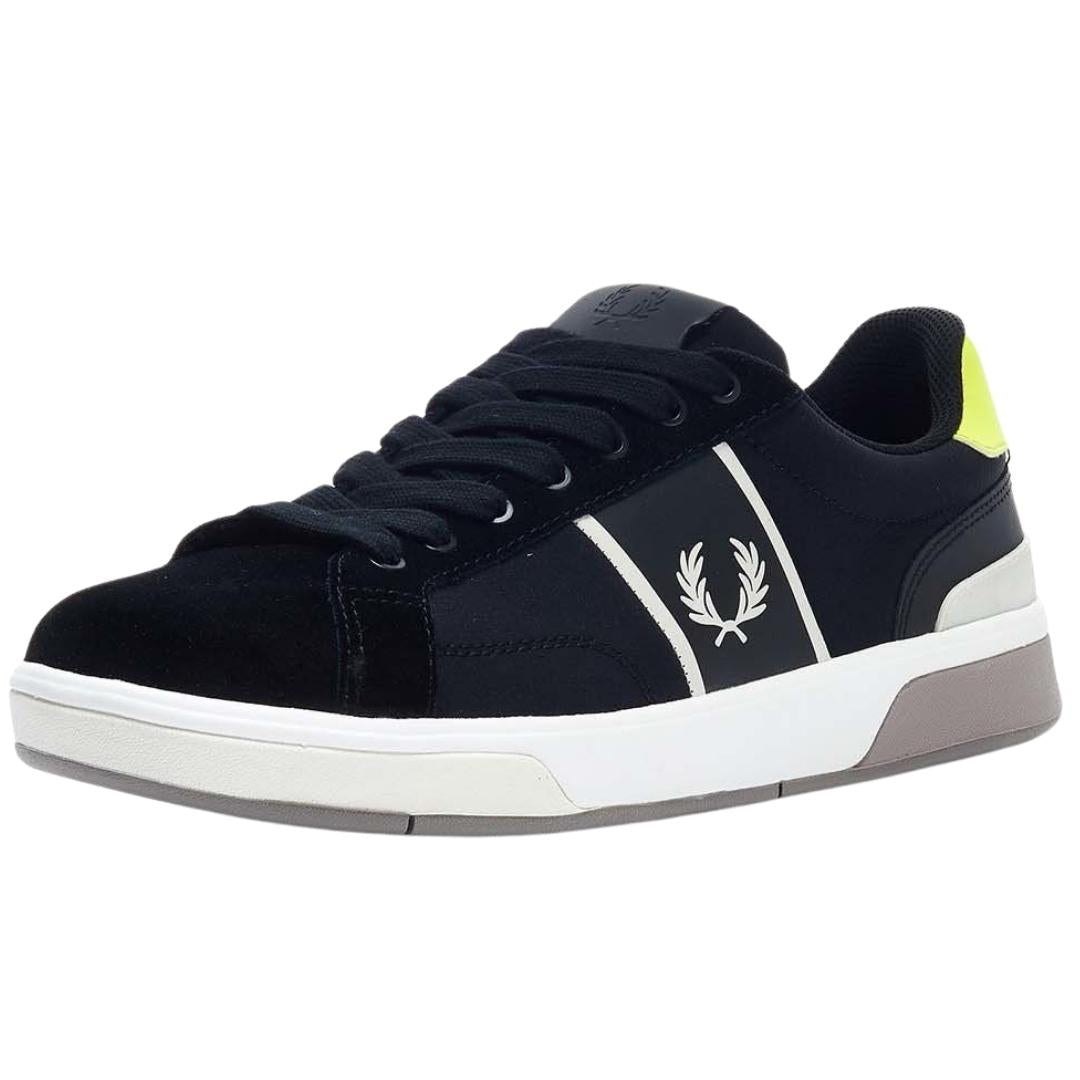 Fred Perry B9171 102 Black Trainers - XKX LONDON