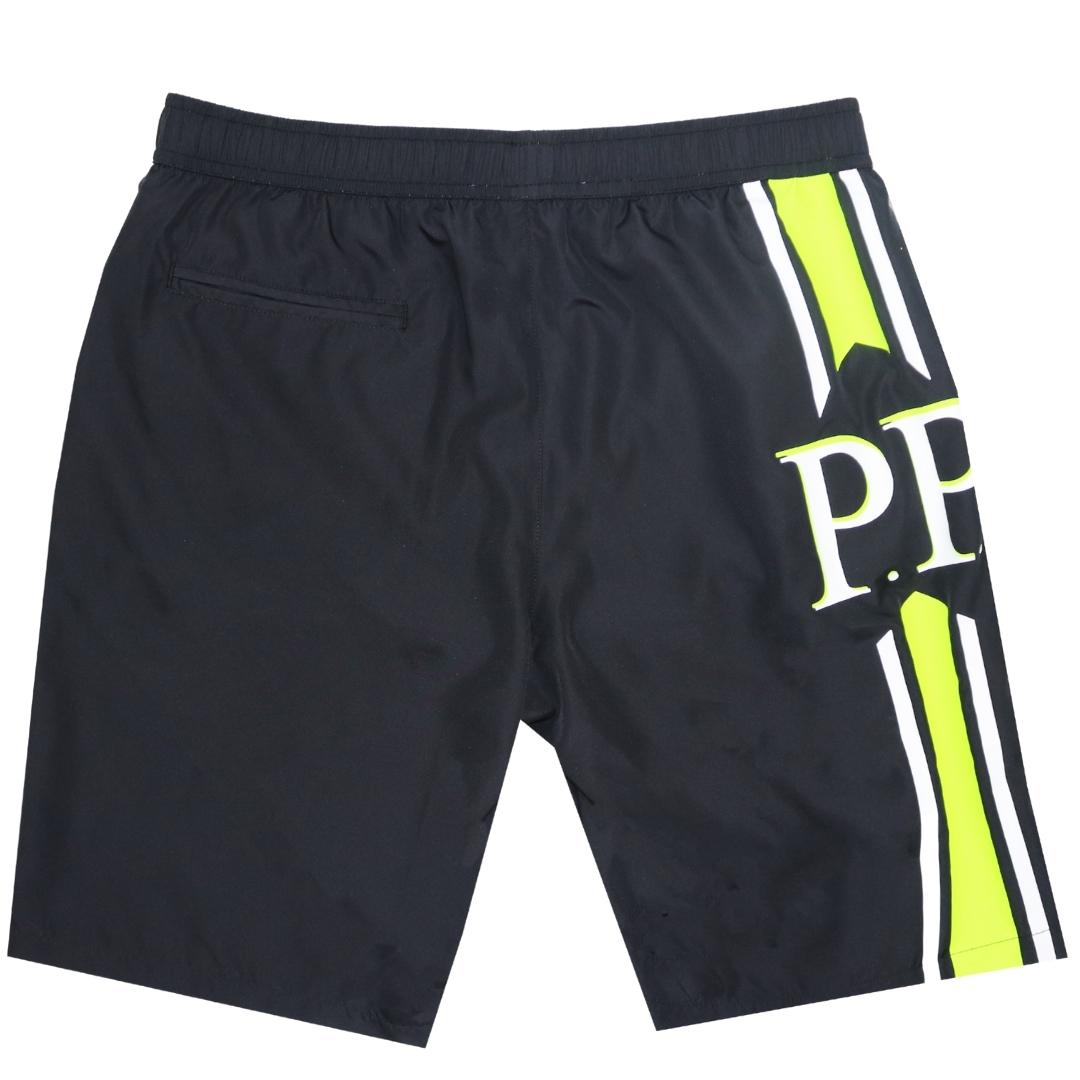 Philipp Plein PP Skull Logo Black Swim Shorts Philipp Plein