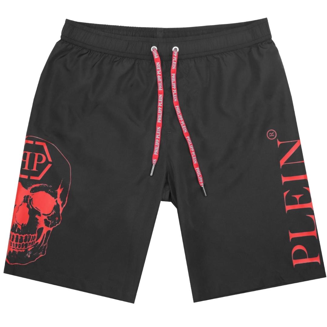 Philipp Plein PP Skull Black Swim Shorts