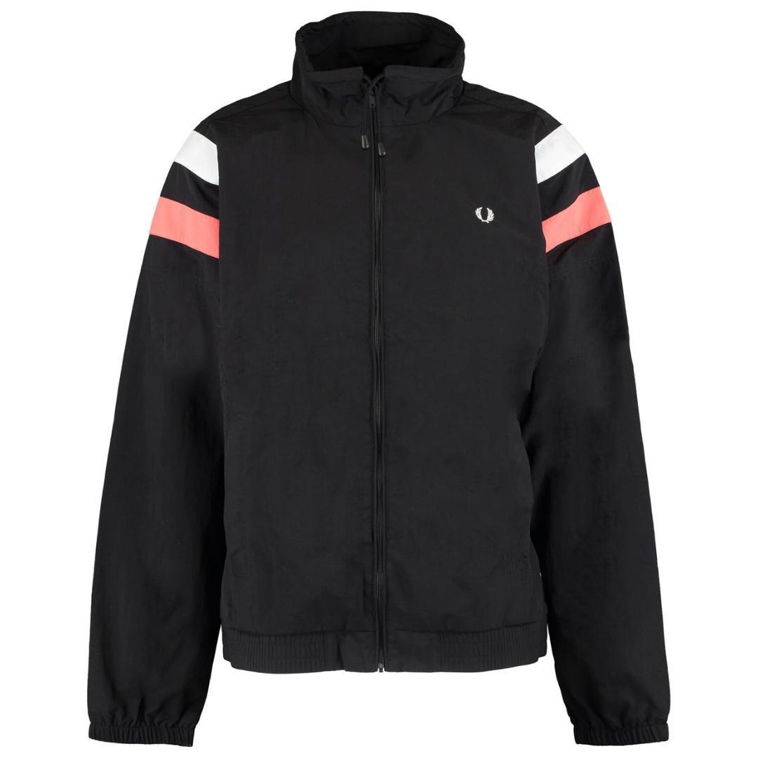 Fred Perry Colourblock Shell Black Jacket Fred Perry