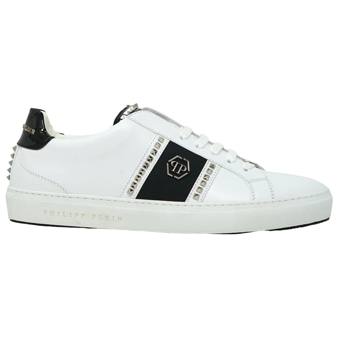 Philipp Plein MSC1482 0102 "Brooks" White Sneakers Nova Clothing