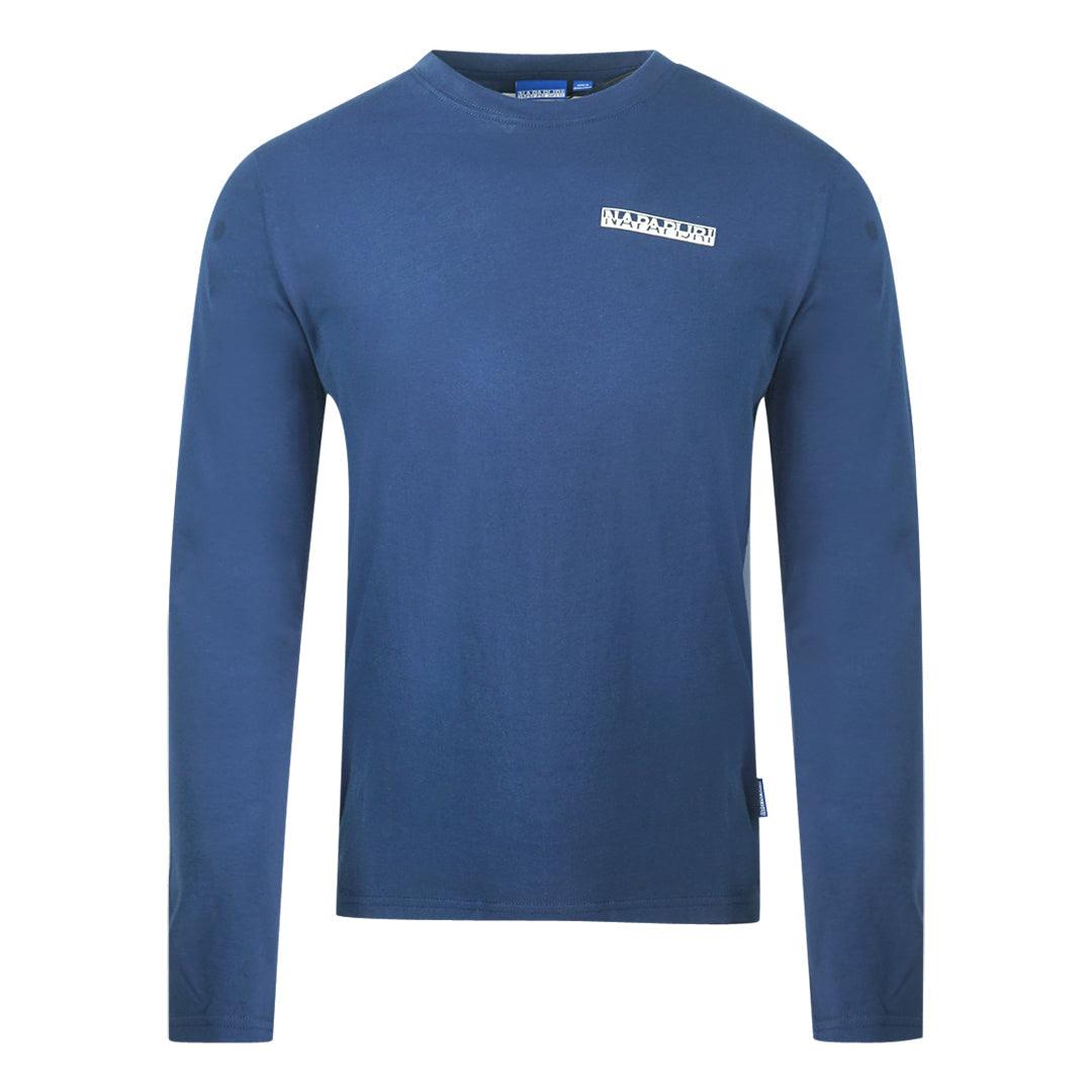 Napapijri Medieval Blue Long Sleeve T-Shirt Napapijri