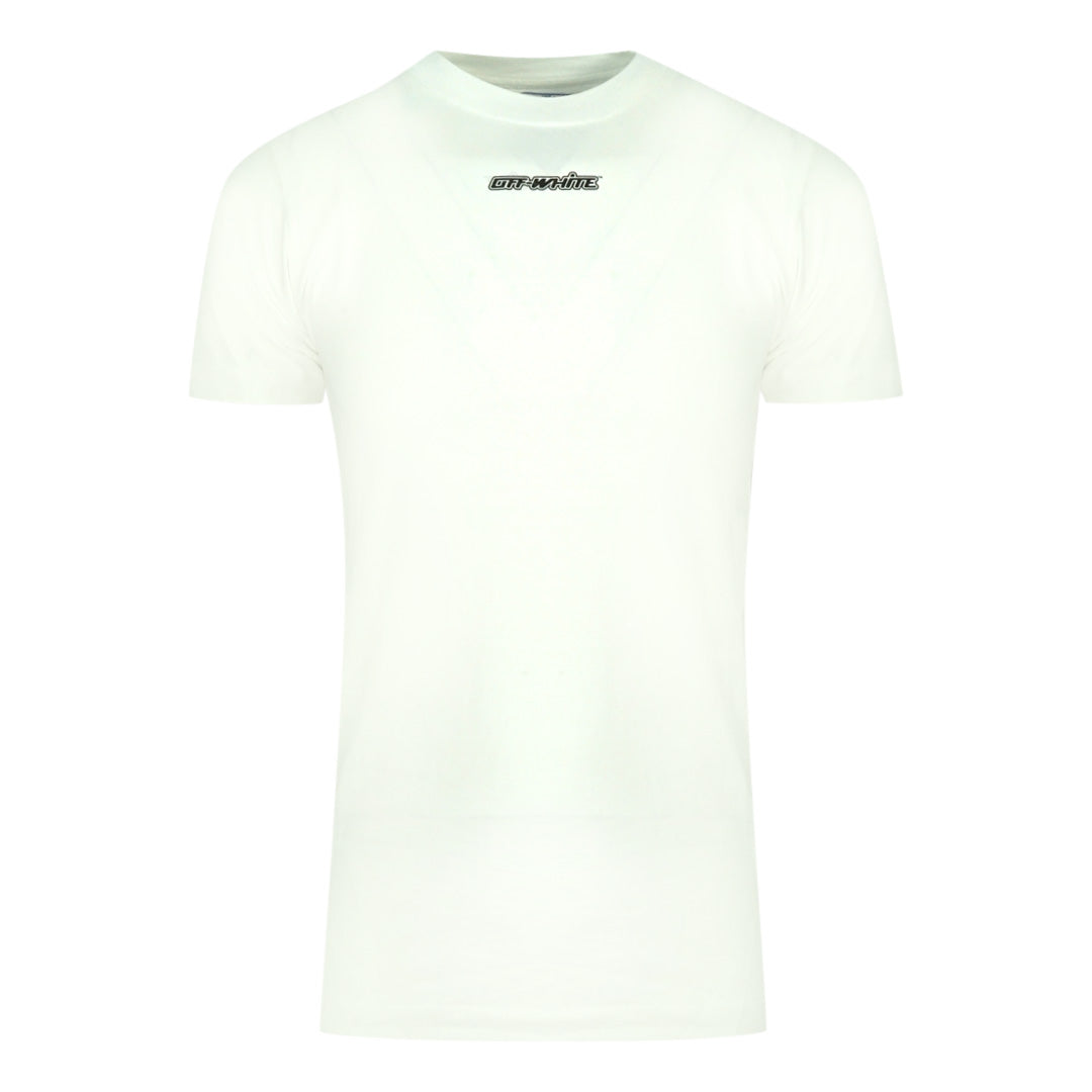 Off-White Pink Marker Logo White T-Shirt Off White