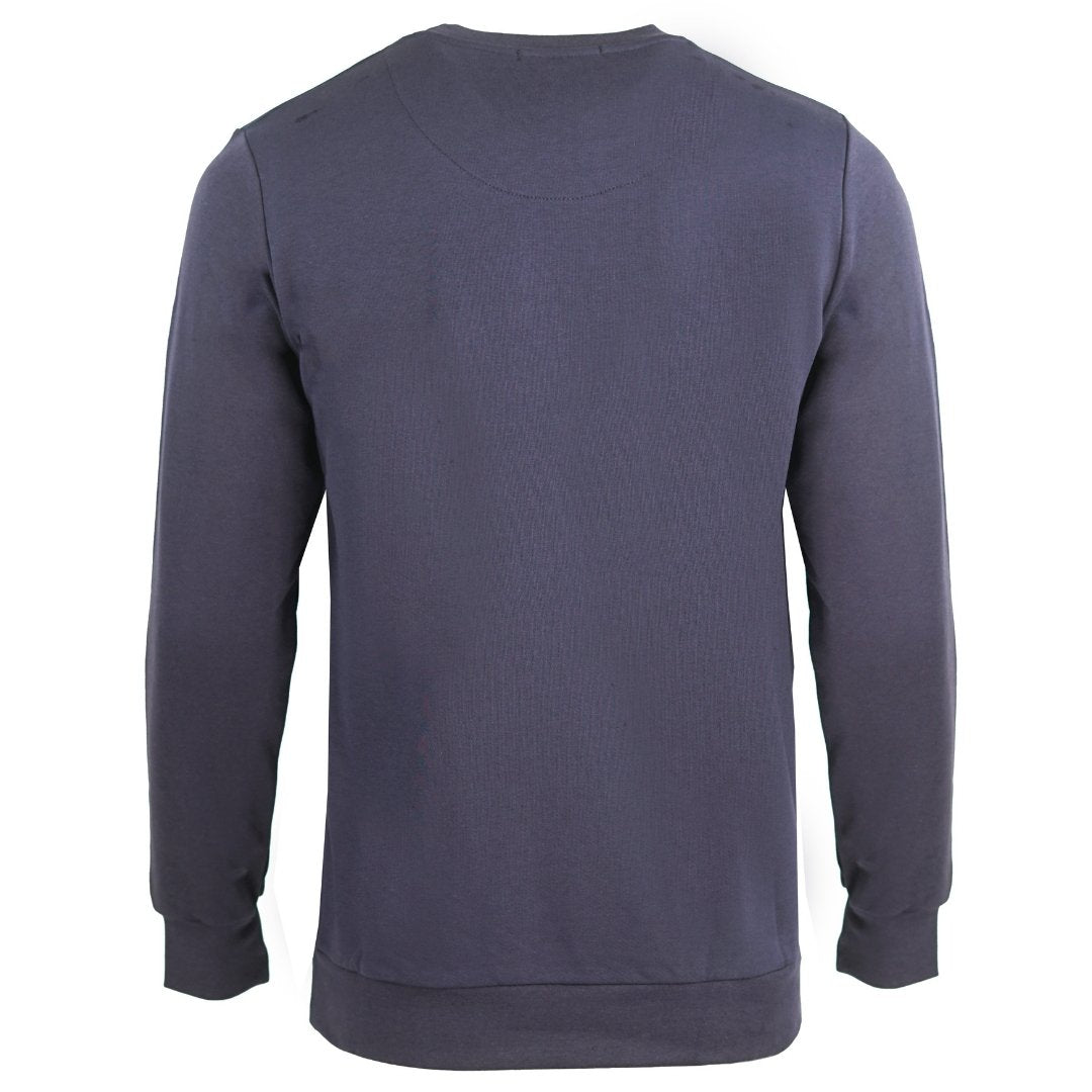 Aquascutum QMF001L0 03 Navy Sweatshirt - Style Centre Wholesale
