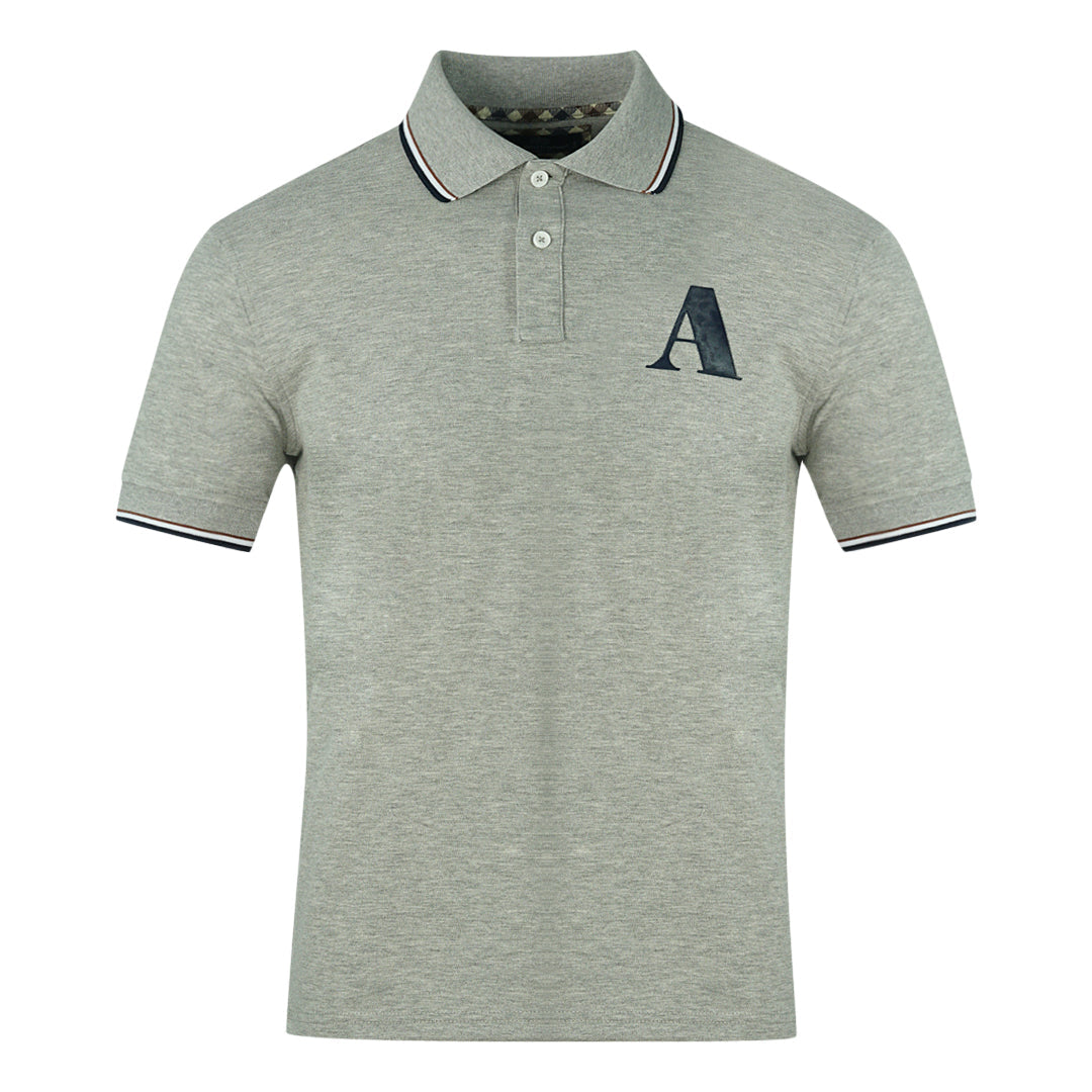 Aquascutum A Logo Grey Polo Shirt