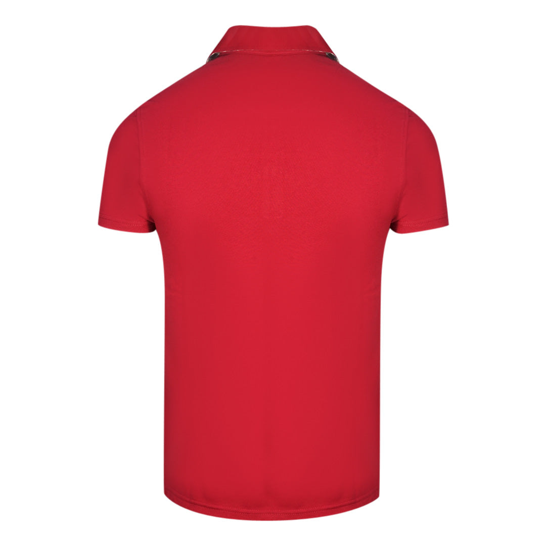 Aquascutum Signature Logo Red Polo Shirt - XKX LONDON